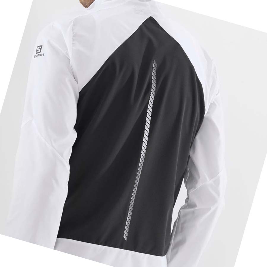 Chaquetas Salomon BONATTI CROSS WIND WINDBREAKERS Hombre Blancos | MX 3263SGL